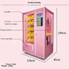 Máquina expendedora automática del refresco, 24 horas de máquina expendedora comercial dulce rosada