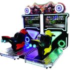 42 máquina de la arcada de la conducción de automóviles de motor del LCD pies, dos simulador estupendo de Moto de la bici 2 de los jugadores