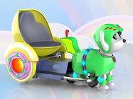 Máquina de tres ruedas de la arcada de los niños, carrito animal del perrito del paseo de la forma para el parque de atracciones