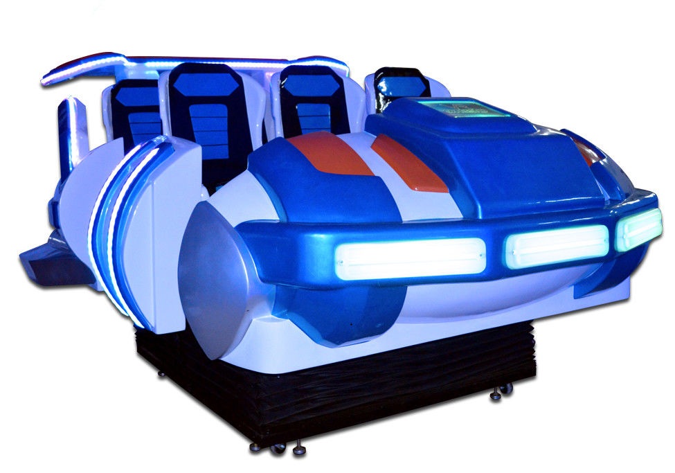 La familia fresca 6 asienta el parque temático Flight Simulator de la máquina de juego de la nave espacial 9D VR para los adultos
