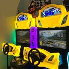 Máquina de videojuego superada de fichas de las carreras de coches para el jugador 1-4